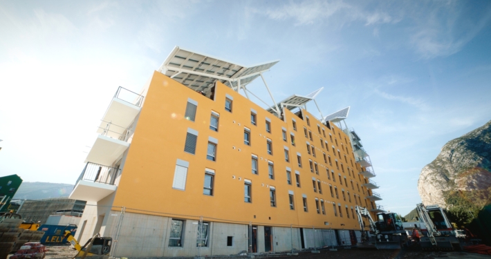 Visuel du bâtiment Le Haut-Bois à Grenoble en cours de finalisation.