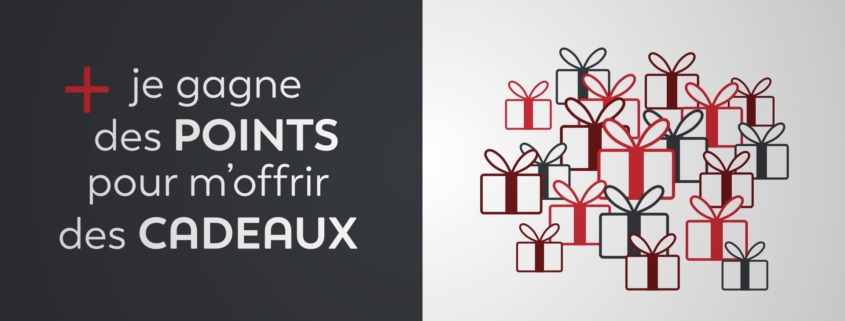 Dessin de cadeaux signifiant les avantages d'un programme de fidélité pour gagner des cadeaux