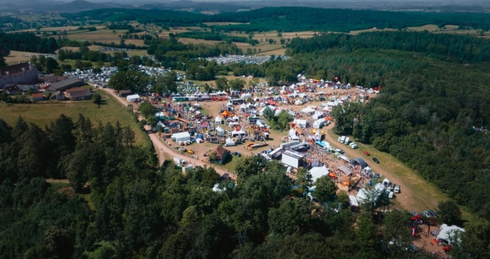 Vue au drone du salon Euroforest 2023